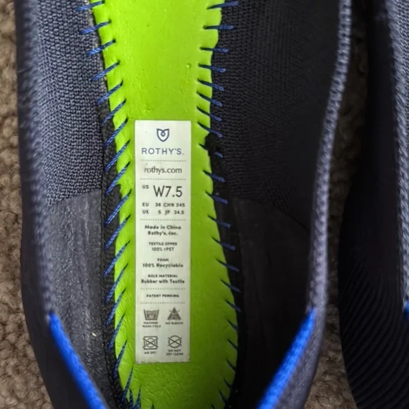 Rothy's Navy Blue Flats - Picture 2 of 5